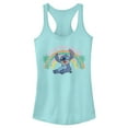 thumbnail image 1 of Junior's Lilo & Stitch Cute But Crazy Racerback Tank Top Cancun Large, 1 of 4