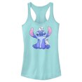 thumbnail image 1 of Junior's Lilo & Stitch Hanging with Ducks Racerback Tank Top Cancun 2X Large, 1 of 4