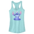 thumbnail image 1 of Junior's Lilo & Stitch Hanging with Ducks Racerback Tank Top Cancun X Small, 1 of 4