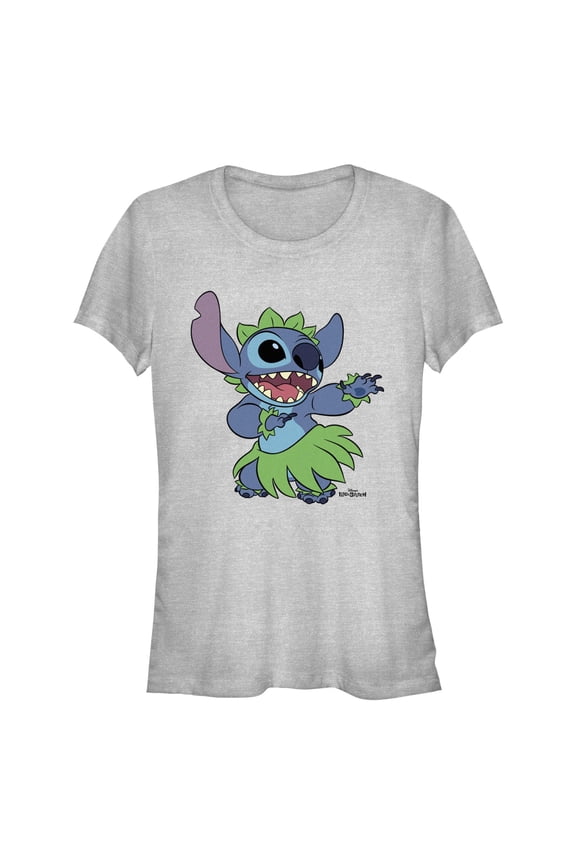 Junior's Lilo & Stitch Hula Dancing  Graphic T-Shirt