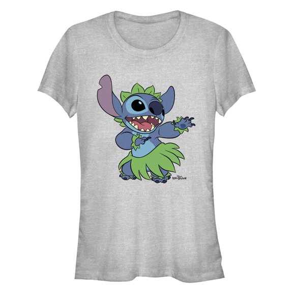 Junior's Lilo & Stitch Hula Dancing Graphic T-Shirt
