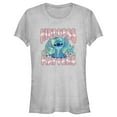 thumbnail image 1 of Junior's Lilo & Stitch Kindness matters Stitch Graphic Tee Athletic Heather Large, 1 of 3