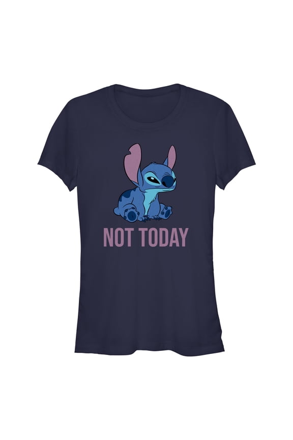 Junior's Lilo & Stitch Not Today Angry Pose Graphic T-Shirt