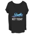 thumbnail image 1 of Junior's Lilo & Stitch Not Today Graphic Tee Black 3X, 1 of 4