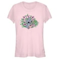 thumbnail image 1 of Junior's Lilo & Stitch Sketchy Ukulele Graphic Tee Light Pink Small, 1 of 3