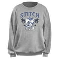 thumbnail image 1 of Junior's Lilo & Stitch Surf Team Emblem Sweatshirt Heather Gray Medium, 1 of 2