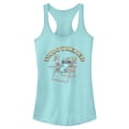 thumbnail image 1 of Junior's Lilo & Stitch Unbothered Stitch Racerback Tank Top Cancun X Small, 1 of 4