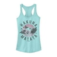 thumbnail image 1 of Junior's Lion King Hakuna Matata Ornate Circle  Racerback Tank Top Cancun Large, 1 of 3