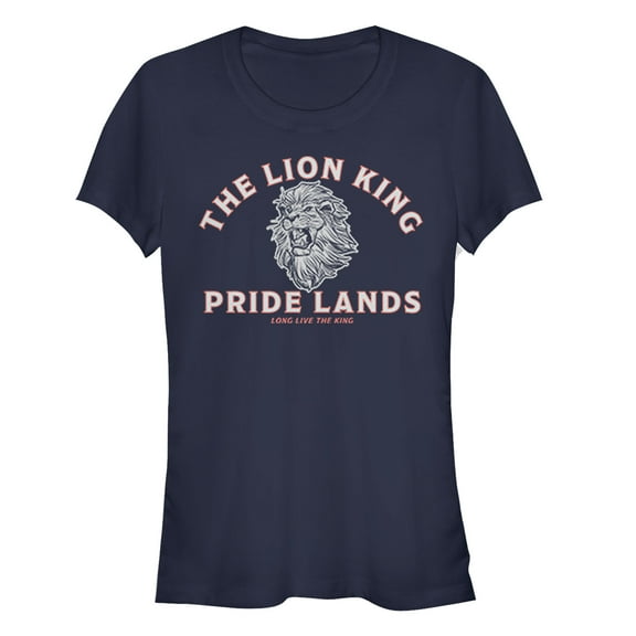 Junior's Lion King Live the King Sketch Graphic Tee Navy Blue 2X Large
