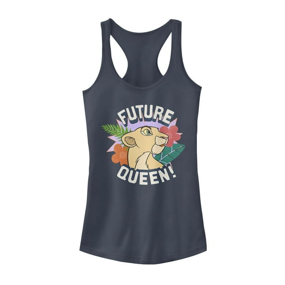Junior's Lion King Nala Future Queen  Racerback Tank Top Indigo X Large