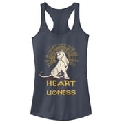 Juniors Lion King Nala Heart of Lioness Racerback Tank Top Indigo Medium