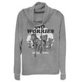 thumbnail image 1 of Junior's Lion King No Worries Cartoon  Cowl Neck Sweatshirt Gray Heather X Large, 1 of 3