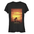 thumbnail image 1 of Junior's Lion King Pride Rock Movie Poster  Graphic Tee Black Large, 1 of 2