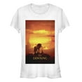 thumbnail image 1 of Junior's Lion King Pride Rock Movie Poster  Graphic Tee White Large, 1 of 2