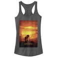 thumbnail image 1 of Junior's Lion King Pride Rock Movie Poster  Racerback Tank Top Charcoal X Small, 1 of 3