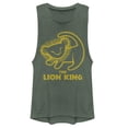 thumbnail image 1 of Junior's Lion King Rafiki Drawing  Festival Muscle Graphic Tee Pine Green Heather Small, 1 of 3