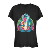 Juniors Lion King Rafiki Geometric Rainbow Graphic Tee Black X Large