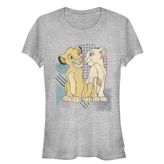Junior's Lion King Retro Cub Love Graphic Tee Athletic Heather 2X Large