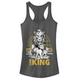 thumbnail image 1 of Junior's Lion King Savannah Sunset Crew  Racerback Tank Top Charcoal Small, 1 of 3