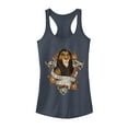 thumbnail image 1 of Junior's Lion King Scar Surrounded By Idiots Tattoo  Racerback Tank Top Indigo Small, 1 of 3