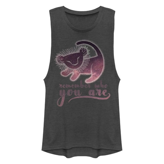 Junior's Lion King Simba Remember Who You Are  Festival Muscle Graphic T-Shirt