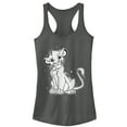 thumbnail image 1 of Junior's Lion King Simba Smirk Paint Splatter Print Racerback Tank Top Charcoal Medium, 1 of 3