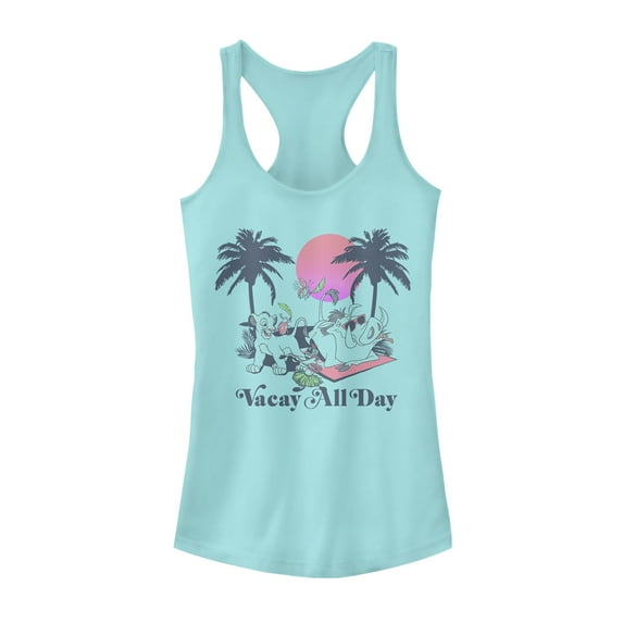 Junior's Lion King Vacay All Day Racerback Tank Top Cancun X Large