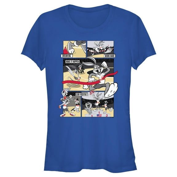 Junior's Looney Tunes Number One Winner Comic Panels  Graphic T-Shirt