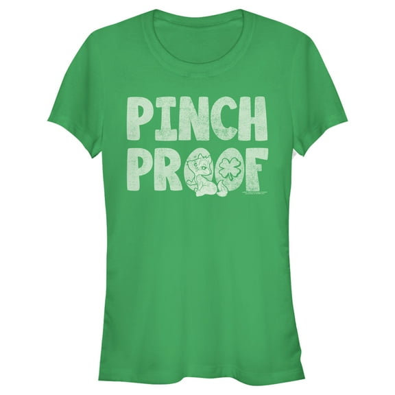 Junior's Looney Tunes St. Patrick's Day Pussyfoot Pinch Proof  Graphic Tee Kelly Green 2X Large