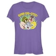 thumbnail image 1 of Junior's Looney Tunes Super Egg-Cited Group Portrait  Graphic Tee Purple 2X Large, 1 of 3