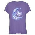 thumbnail image 1 of Junior's Lost Gods Airbrushed Half Crescent Moon Graphic Tee Purple 2X Large, 1 of 3