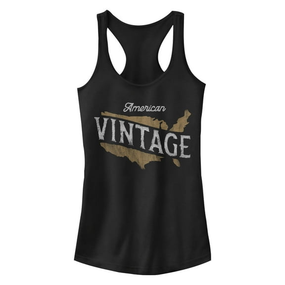 Junior's Lost Gods American Vintage  Racerback Tank Top