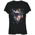 thumbnail image 1 of Junior's Lost Gods Astro Space Triangles  Graphic Tee Black Small, 1 of 2