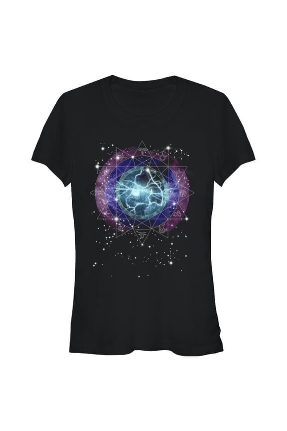 Junior's Lost Gods Astrology Chart Graphic Tee Black Medium