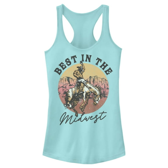 Junior's Lost Gods Best in the Midwest  Racerback Tank Top Cancun X Small