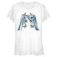 thumbnail image 1 of Junior's Lost Gods Butterfly Anime Face  Graphic Tee White Small, 1 of 3