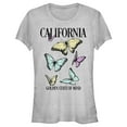 thumbnail image 1 of Junior's Lost Gods California Butterflies  Graphic Tee Athletic Heather Large, 1 of 3