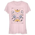 thumbnail image 1 of Junior's Lost Gods Celestial Butterfly Tarot Graphic Tee Light Pink 2X Large, 1 of 3