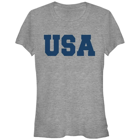 Junior's Lost Gods Classic USA  Graphic Tee Athletic Heather Small