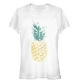 thumbnail image 1 of Junior's Lost Gods Distressed Pineapple  Graphic Tee White 2X Large, 1 of 2