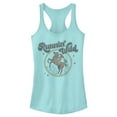 thumbnail image 1 of Junior's Lost Gods Distressed Runnin’ Wild  Racerback Tank Top Cancun Large, 1 of 4