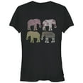 thumbnail image 1 of Junior's Lost Gods Elephant Pattern Parade  Graphic Tee Black X Large, 1 of 2