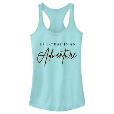 Junior's Lost Gods Everyday Is an Adventure  Racerback Tank Top Cancun 2X Large