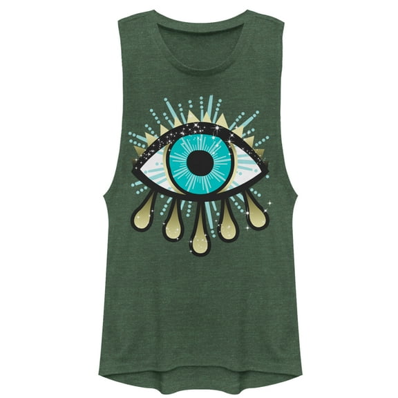 Junior's Lost Gods Evil Eye  Festival Muscle Graphic T-Shirt