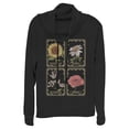 thumbnail image 1 of Junior's Lost Gods Floral Tarot Cards Cowl Neck Sweatshirt, 1 of 4