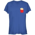 thumbnail image 1 of Junior's Lost Gods French Fries  Graphic Tee Royal Blue 2X Large, 1 of 2