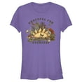 thumbnail image 1 of Junior's Lost Gods Grateful for Everyday  Graphic Tee Purple Small, 1 of 3