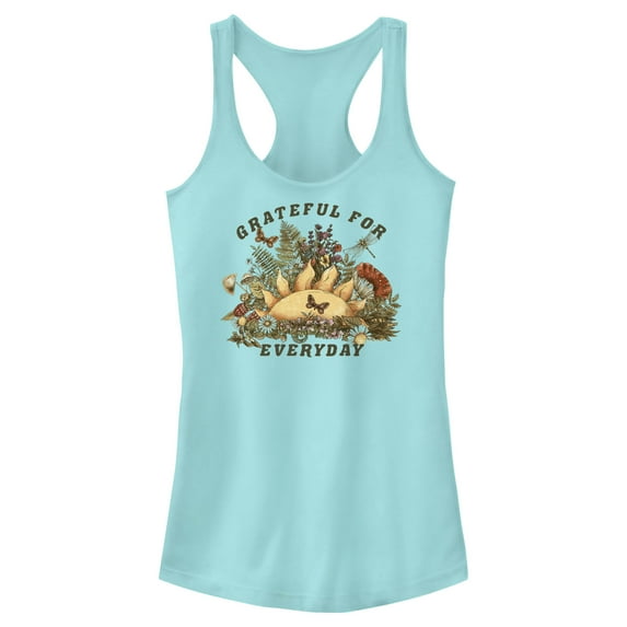Junior's Lost Gods Grateful for Everyday Racerback Tank Top Cancun Large