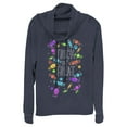 thumbnail image 1 of Junior's Lost Gods Halloween Candy Explosion Cowl Neck Sweatshirt Navy Blue X Large, 1 of 4