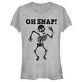 thumbnail image 1 of Junior's Lost Gods Halloween Oh Snap Graphic Tee Athletic Heather Large, 1 of 3